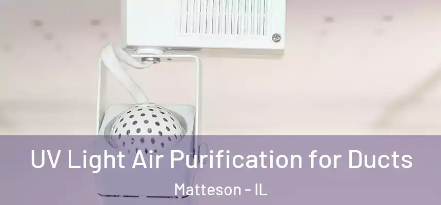  UV Light Air Purification for Ducts Matteson - IL